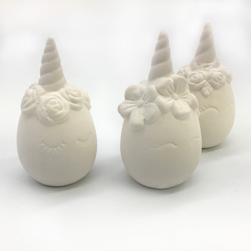 DIY Ceramic Unicorn Eggs, Set of 3