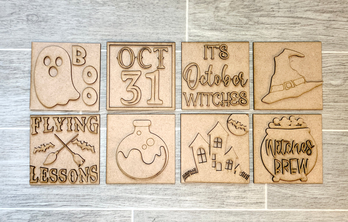 Wooden Interchangeable School Theme Mini Signs
