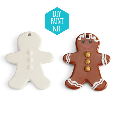 DIY Ceramic Ornament: Gingerbread Man