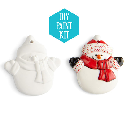 DIY Ceramic Ornament: Snowman
