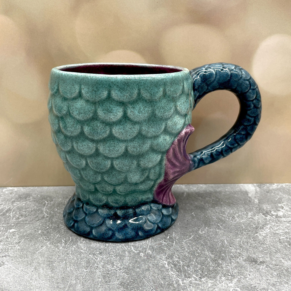 Mermaid Mug - Glittery Blue + Purple