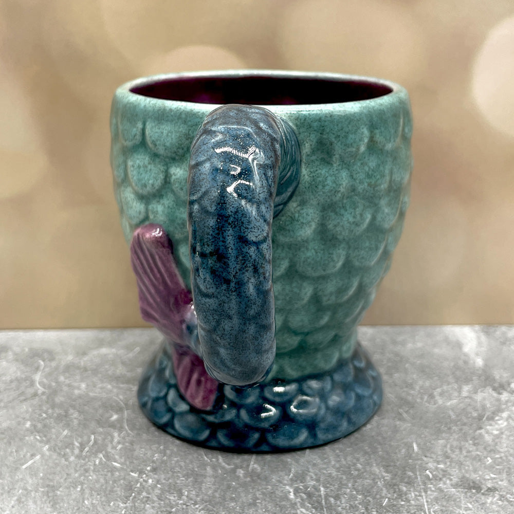 Mermaid Mug - Glittery Blue + Purple