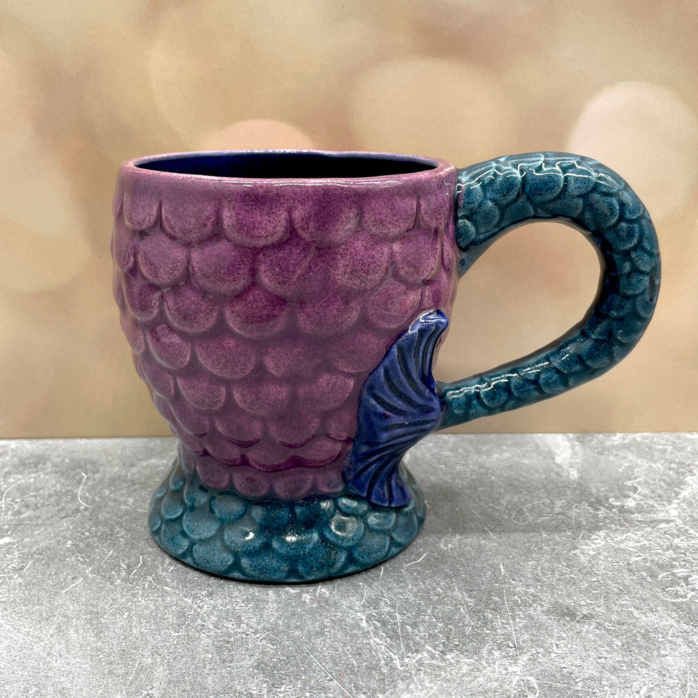 Mermaid Mug - Glittery Purple + Blue