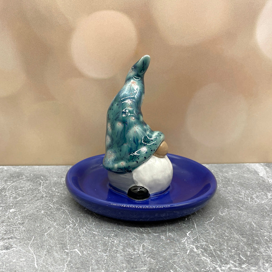 Gnome Ring Holder - Blue Burst