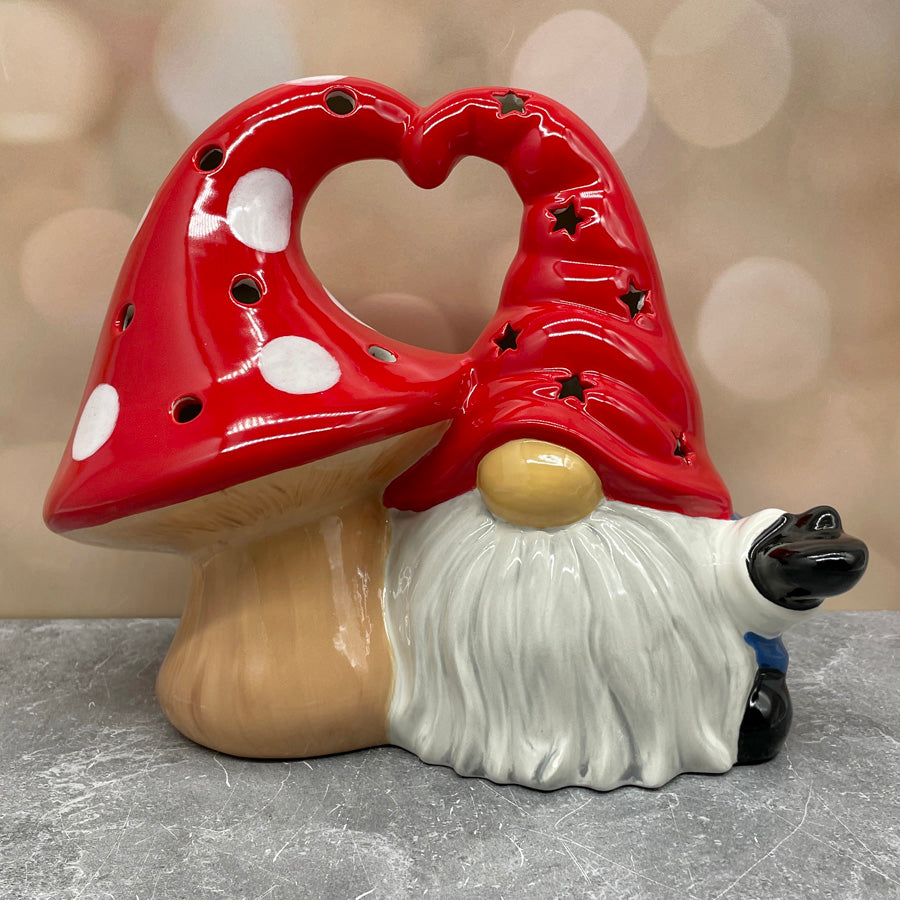 Gnome and Mushroom Lantern