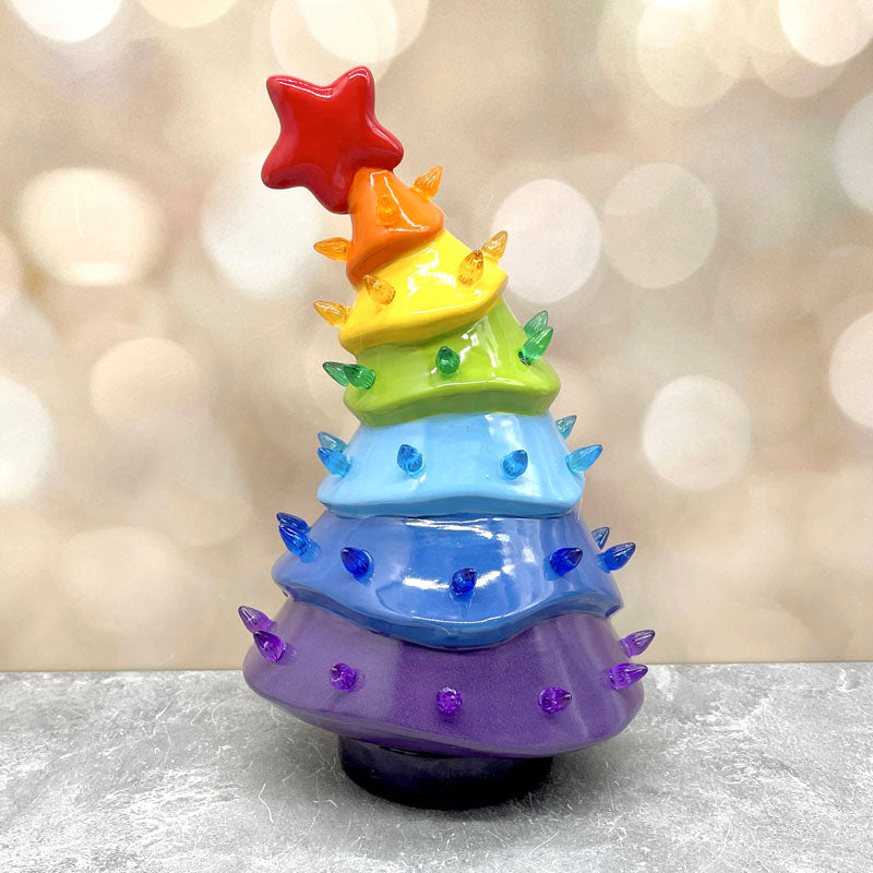 Rainbow Whimsical Light Up Tree