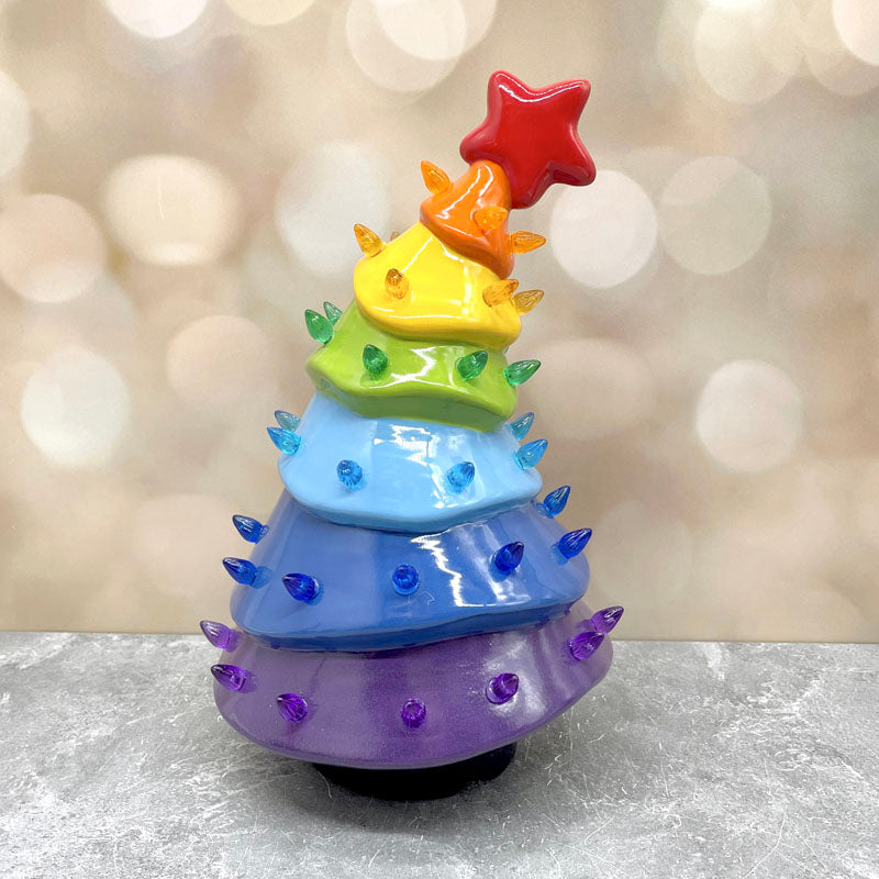 Rainbow Whimsical Light Up Tree
