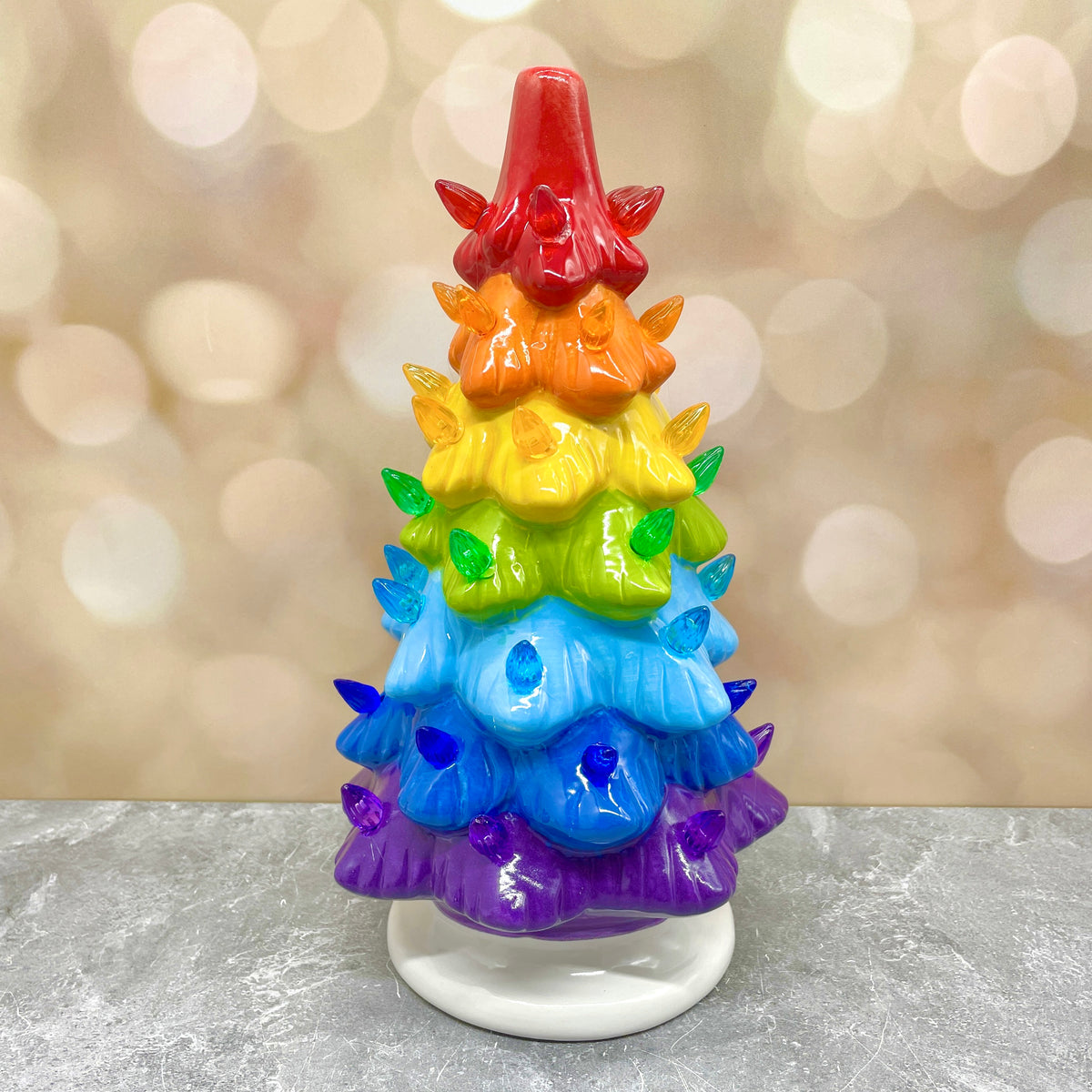 Rainbow Skinny Light Up Tree