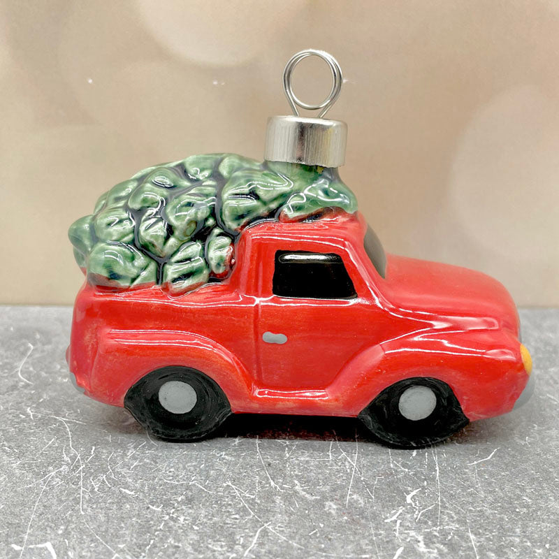 Truck with Tree Ornament 3D