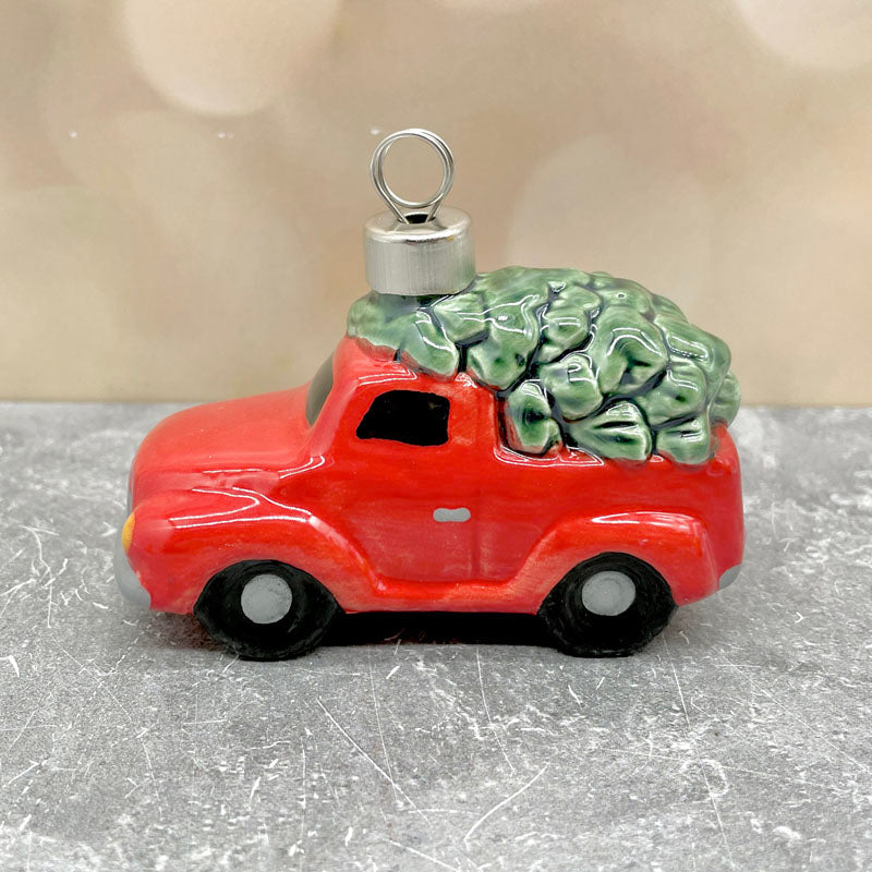 Truck with Tree Ornament 3D
