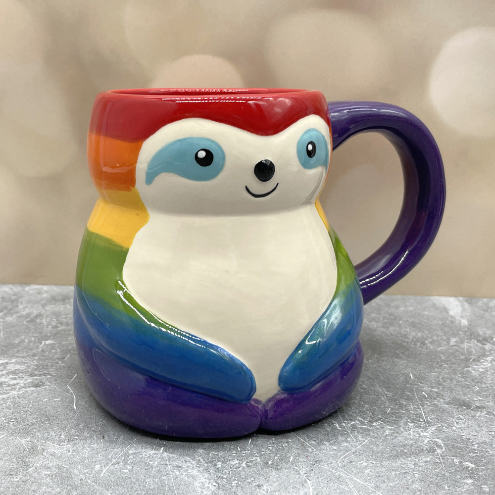 Sloth Mug - Rainbow