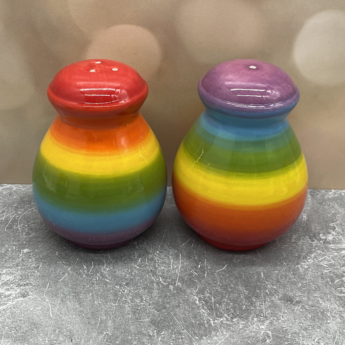 Salt &amp; Pepper Shakers - Rainbow