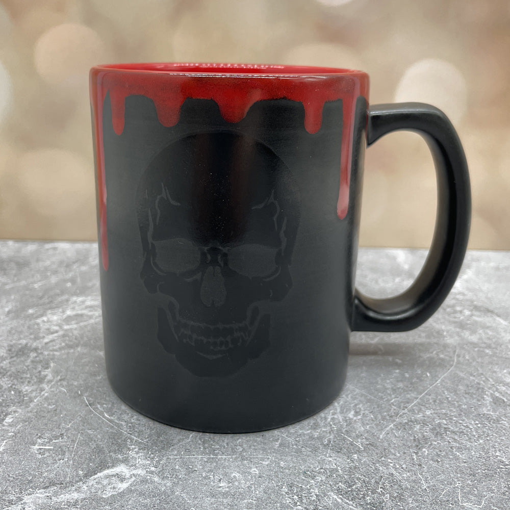 Skull Mug - Large Matte Black