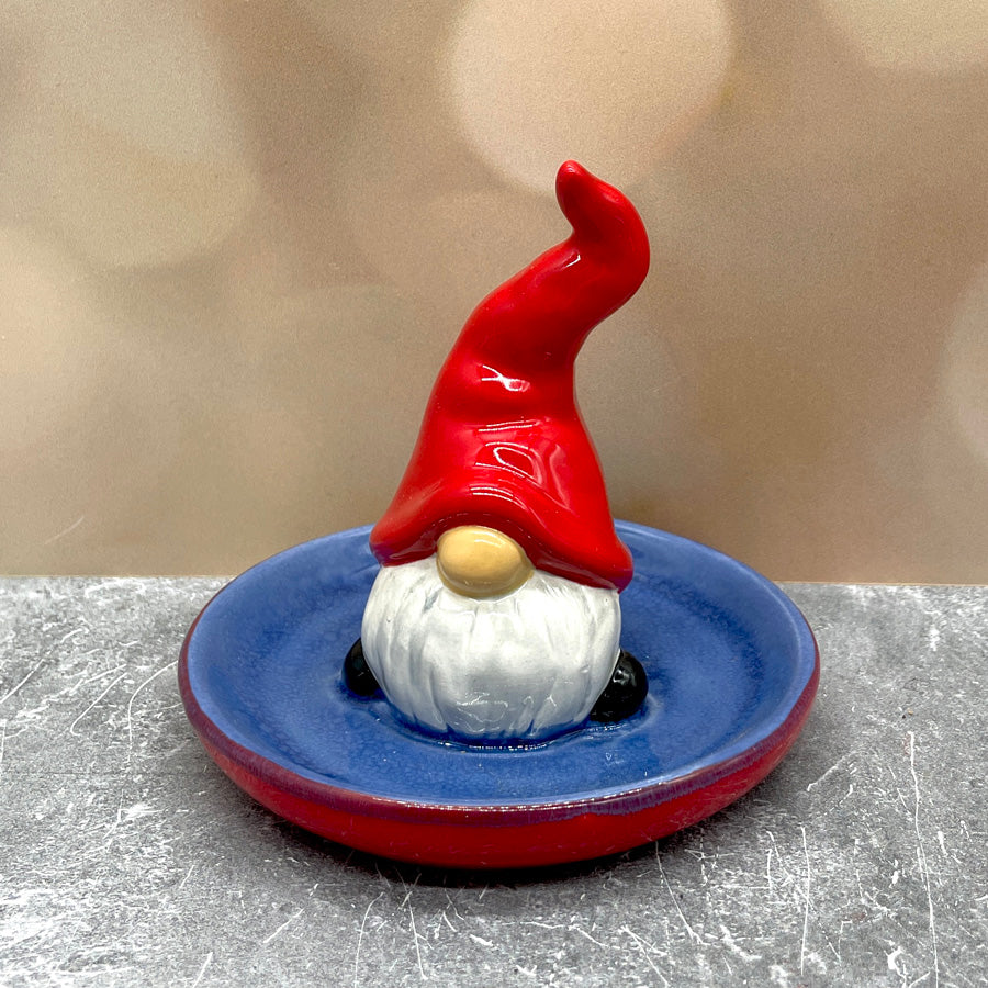 Gnome Ring Holder - Red Blue