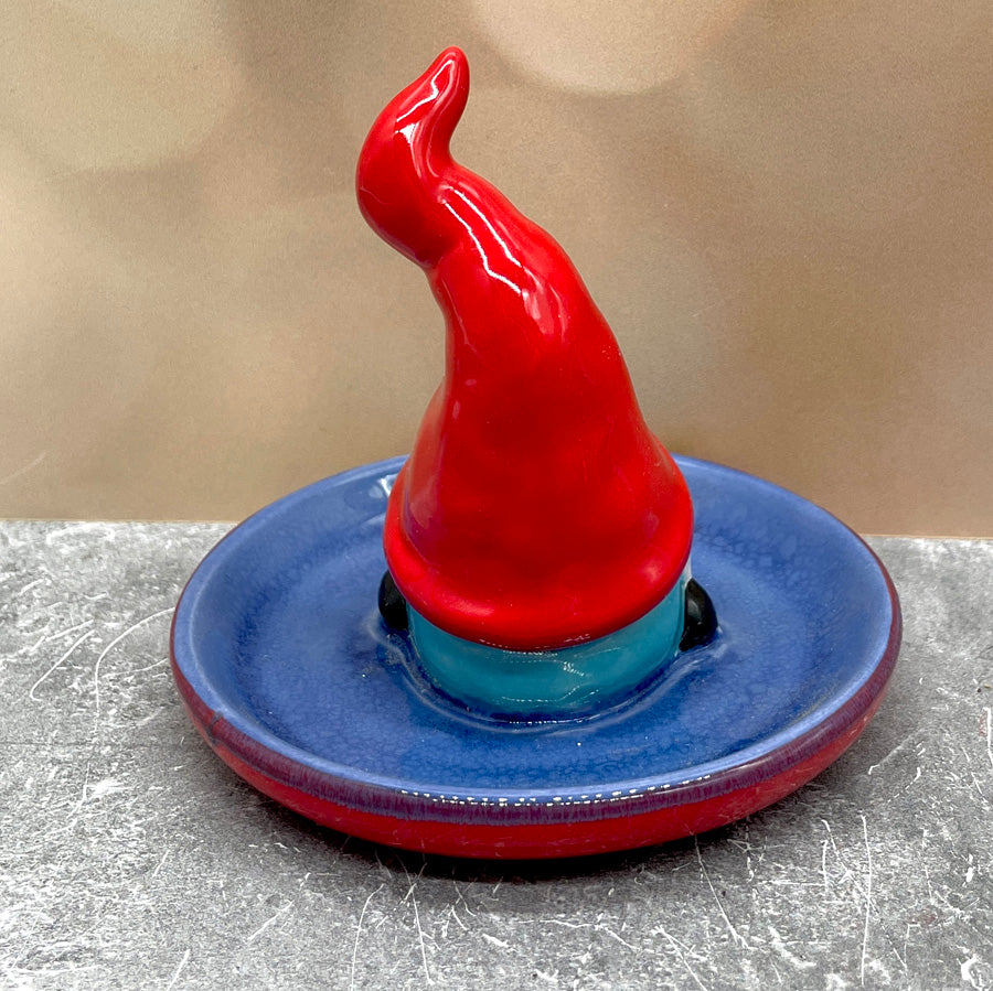 Gnome Ring Holder - Red Blue