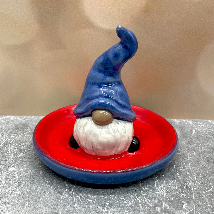 Gnome Ring Holder - Blue Red