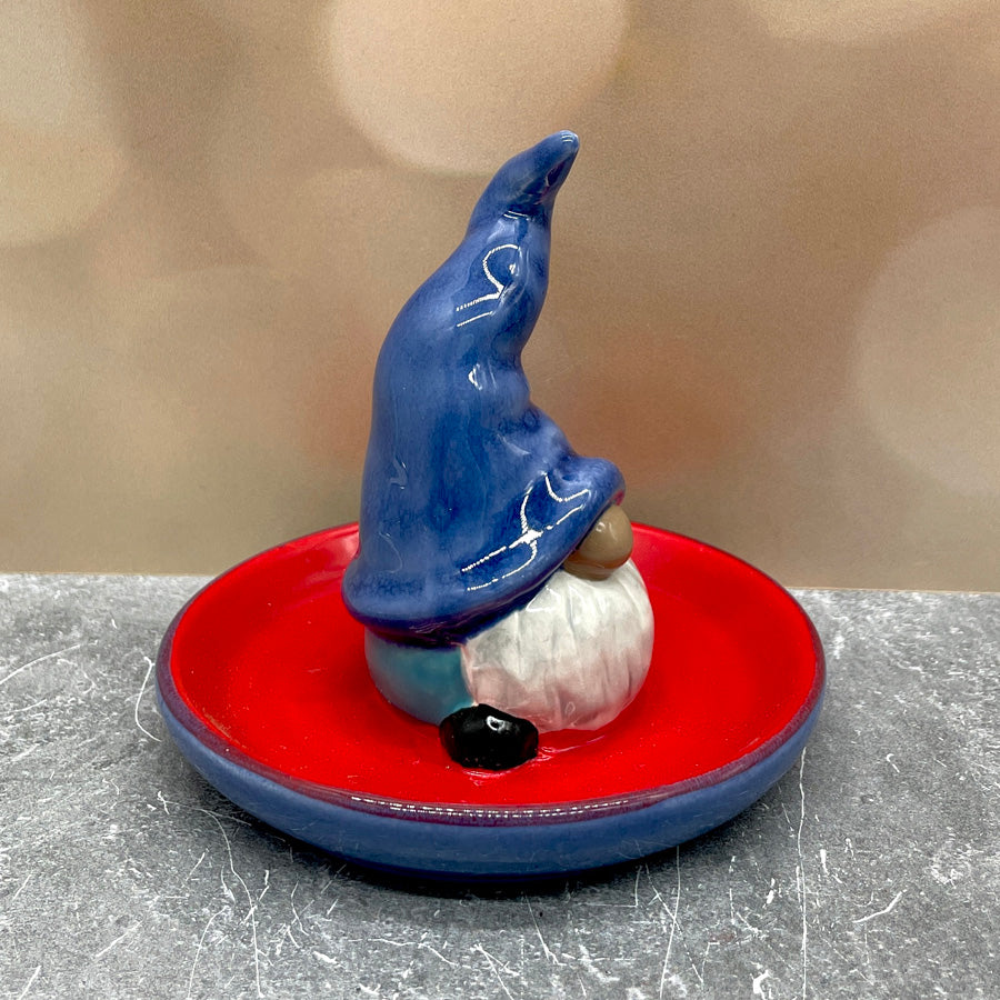 Gnome Ring Holder - Blue Red