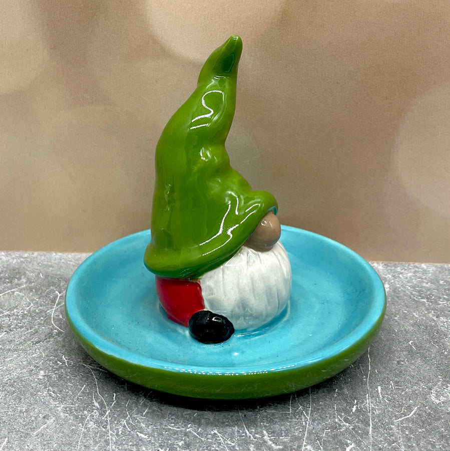 Gnome Ring Holder - Green Blue