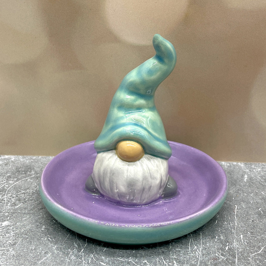 Gnome Ring Holder - Turquoise Purple