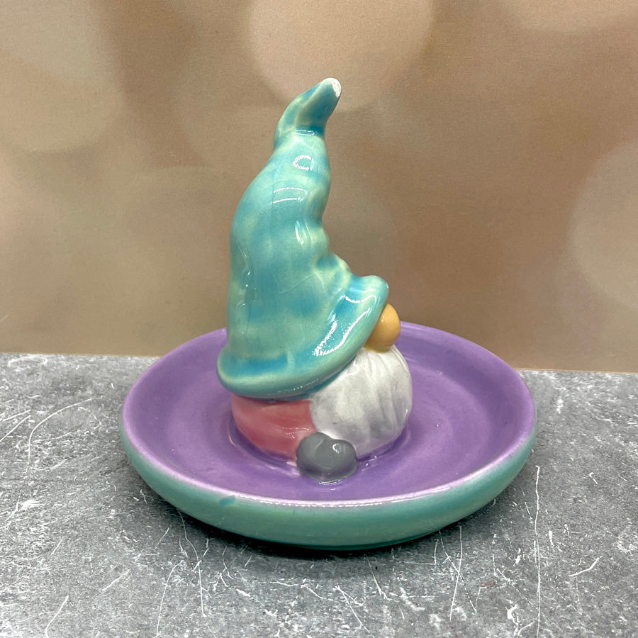 Gnome Ring Holder - Turquoise Purple