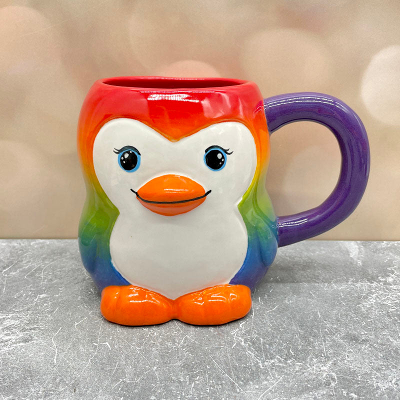 Penguin Mug Rainbow
