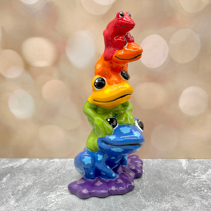 Frog Stack Bank - Rainbow