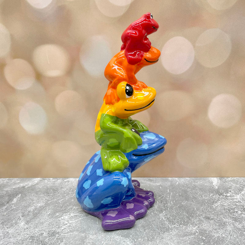 Frog Stack Bank - Rainbow