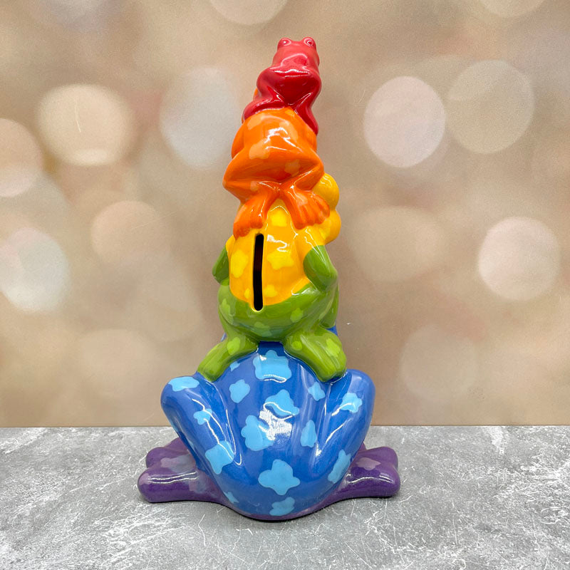 Frog Stack Bank - Rainbow