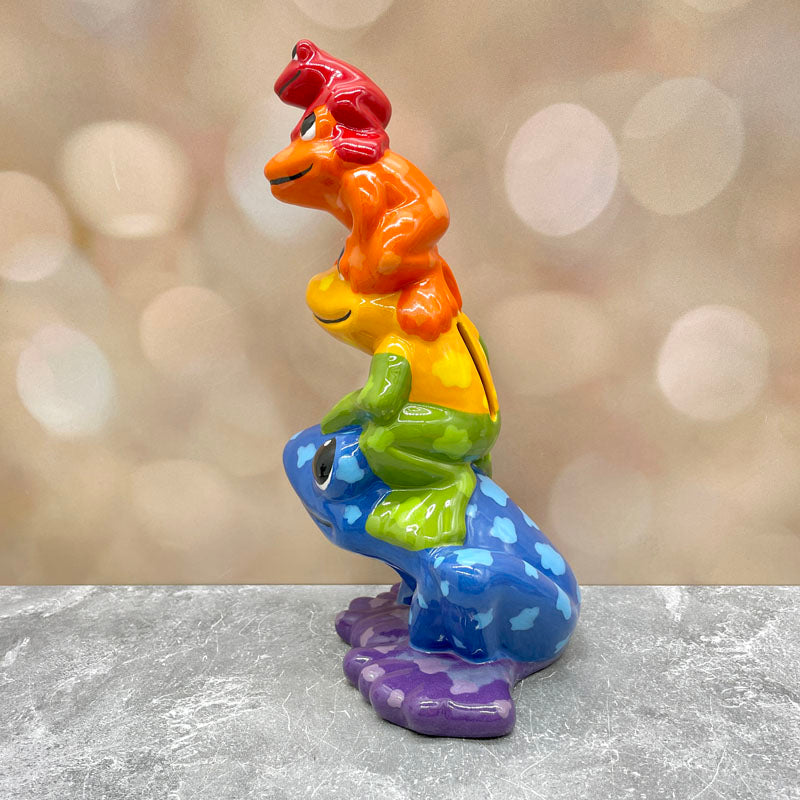 Frog Stack Bank - Rainbow