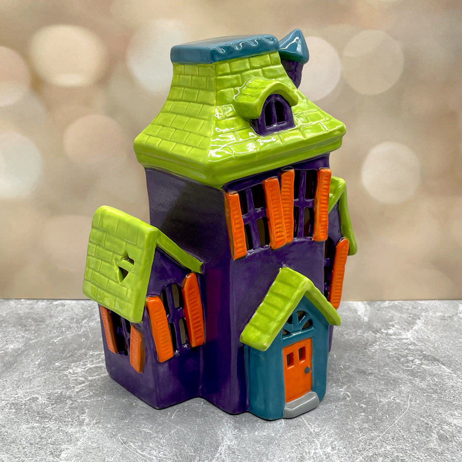 Haunted House Light up Lime Purple