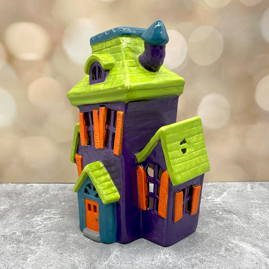 Haunted House Light up Lime Purple