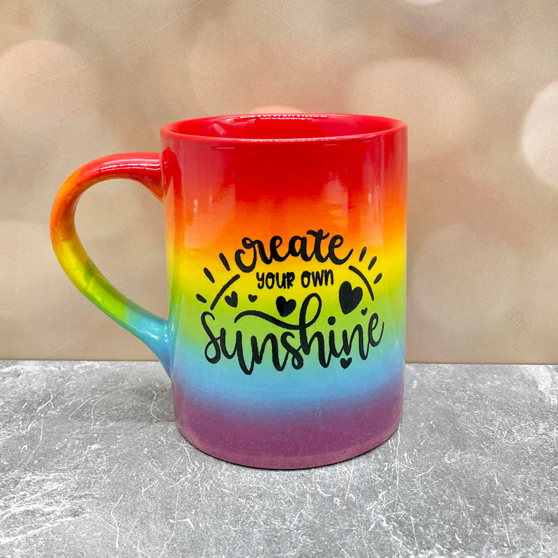 Rainbow Mug Create Your Own Sunshine RTS