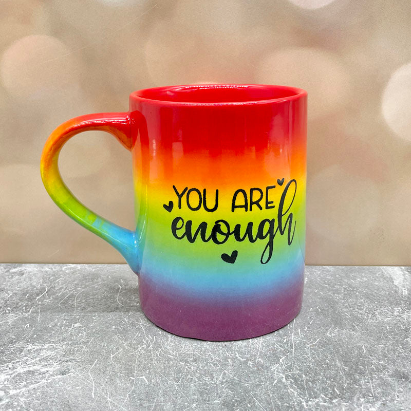 Rainbow Mug You Are Enough RTS