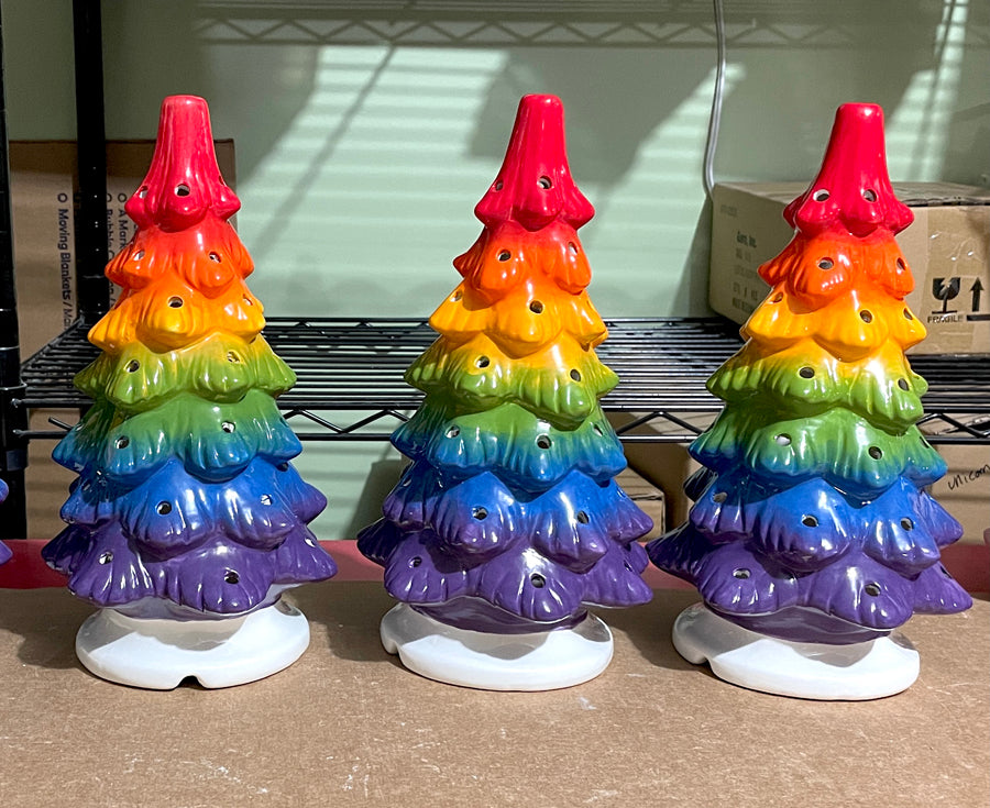 Rainbow Skinny Light Up Tree: PRE-ORDER