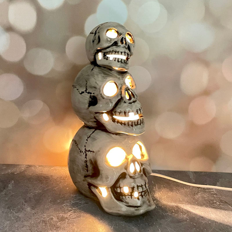 Skull Stack Light Up Lamp