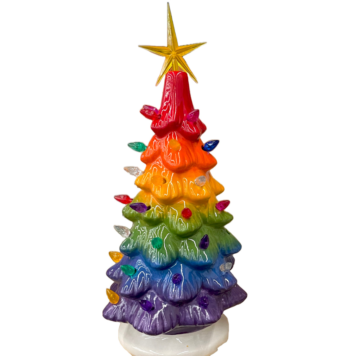 Rainbow Skinny Light Up Tree: PRE-ORDER