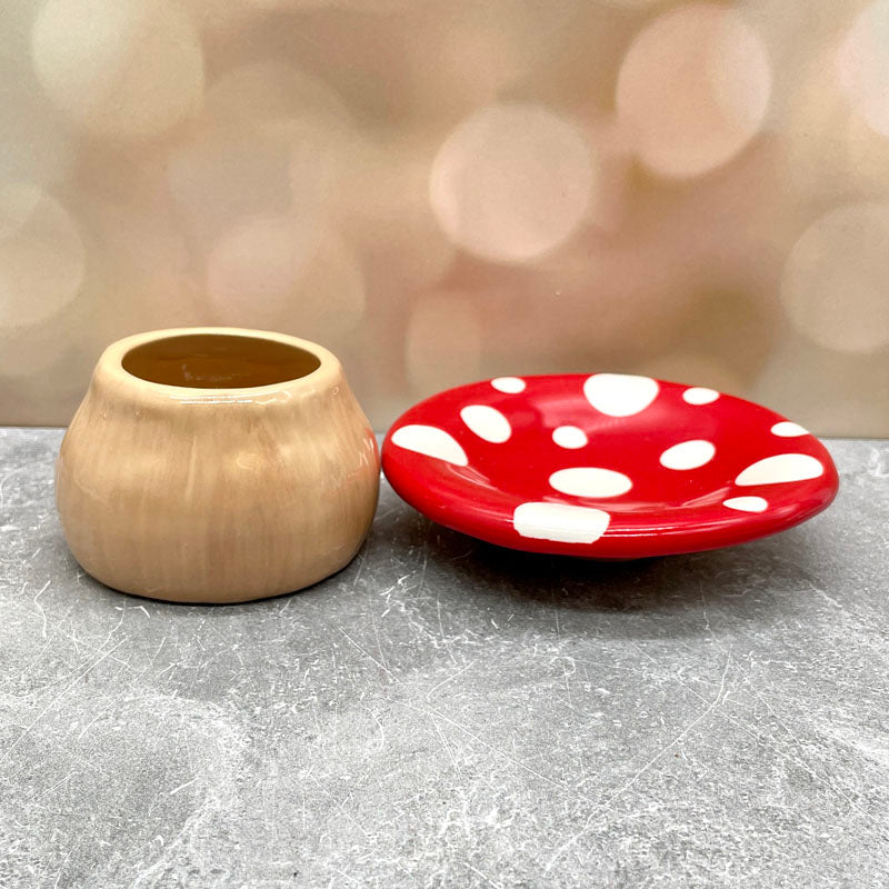 Mushroom Trinket Dish and Jar