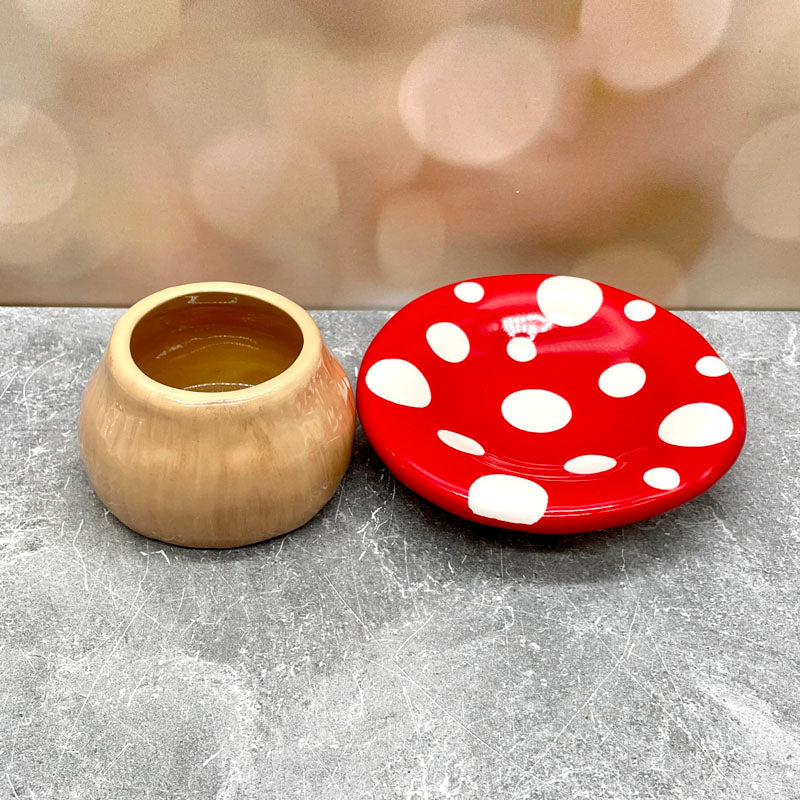 Mushroom Trinket Dish and Jar