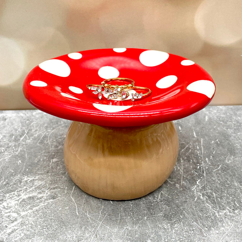 Mushroom Trinket Dish and Jar