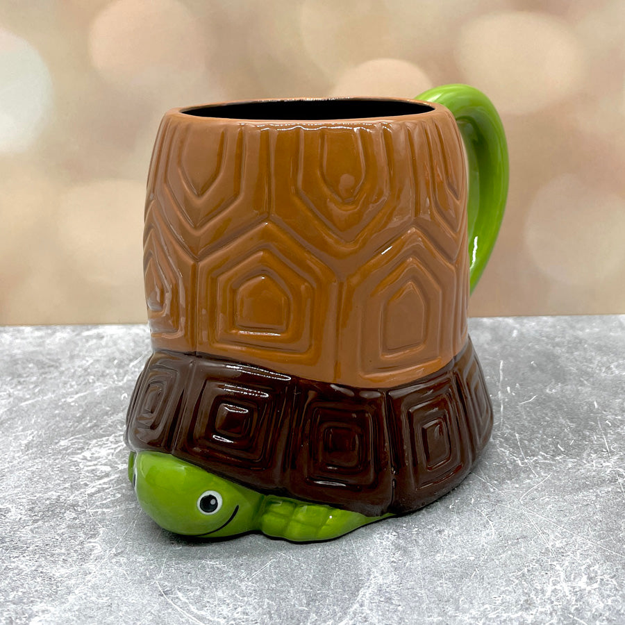 Turtle Mug- Green Brown