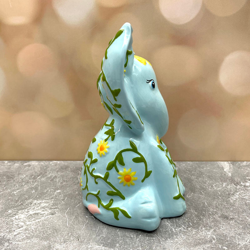 Elephants Floral Figurine