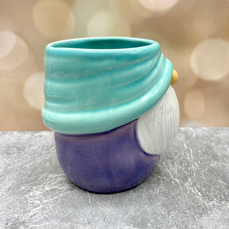 Gnome Mug - Turquoise and Purple