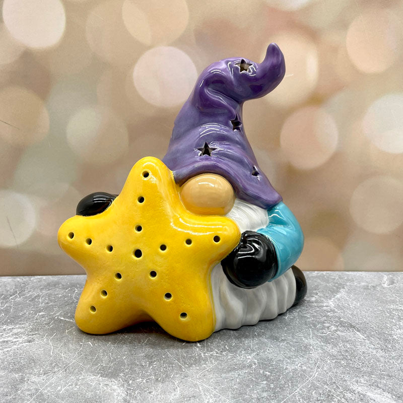 Gnome and Star Lantern Purple
