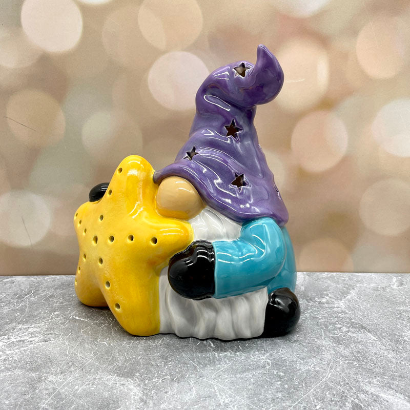 Gnome and Star Lantern Purple