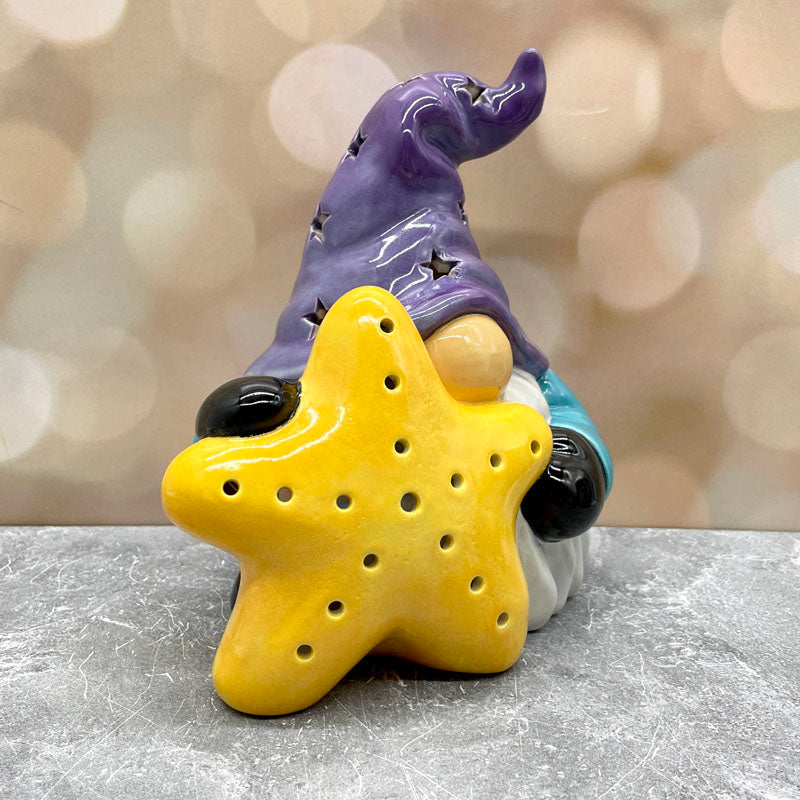 Gnome and Star Lantern Purple