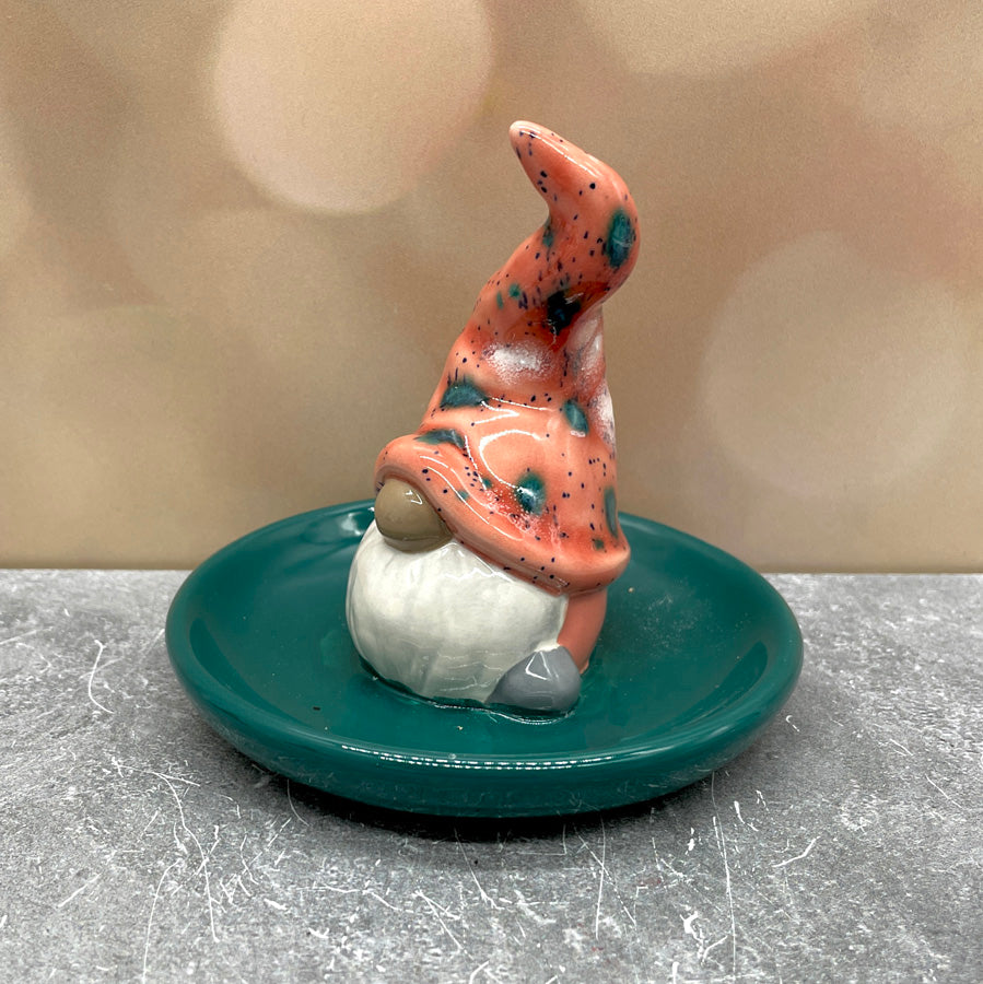 Gnome Ring Holder - Coral