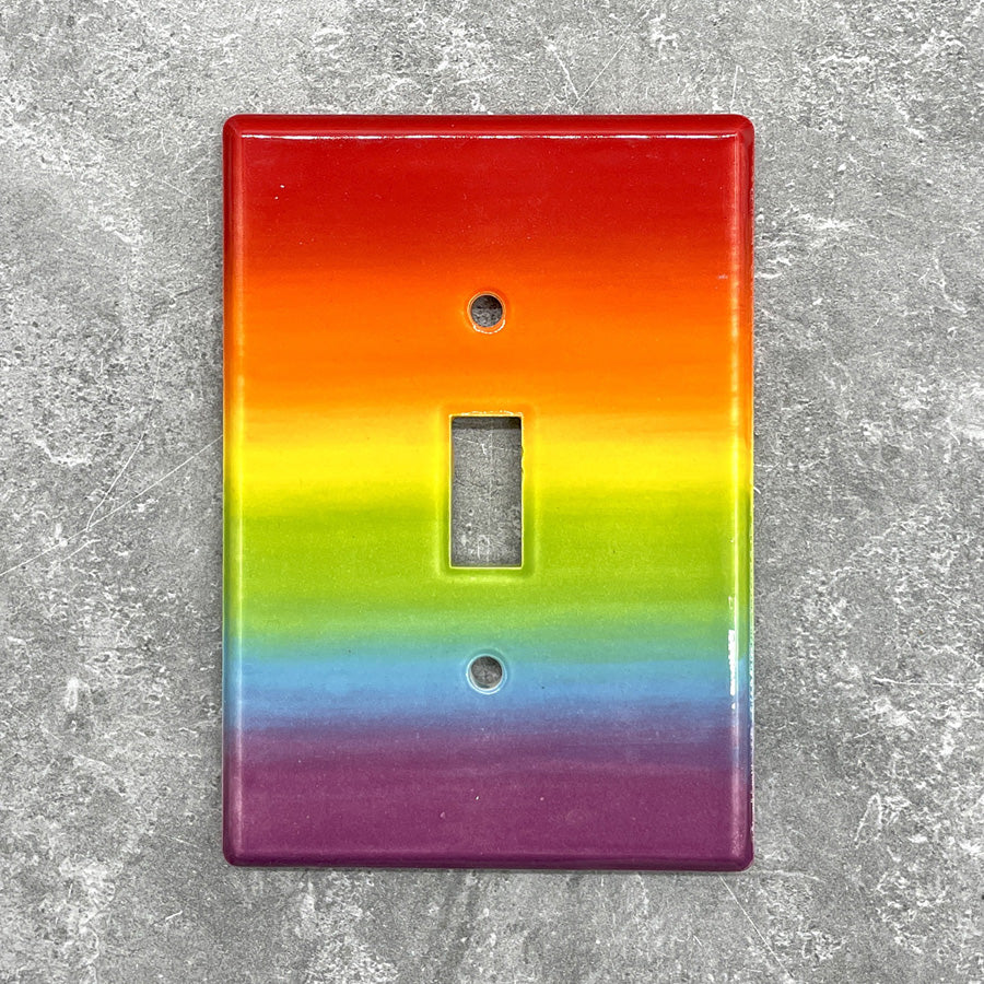 Single Switch Plate Rainbow
