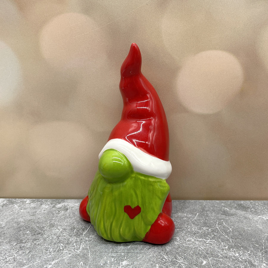 Gnome Figure Small - Green Santa: PRE-ORDER