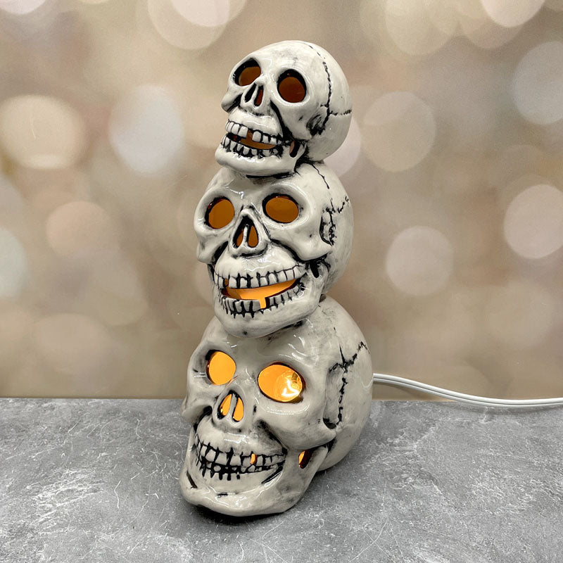 Skull Stack Light Up Lamp