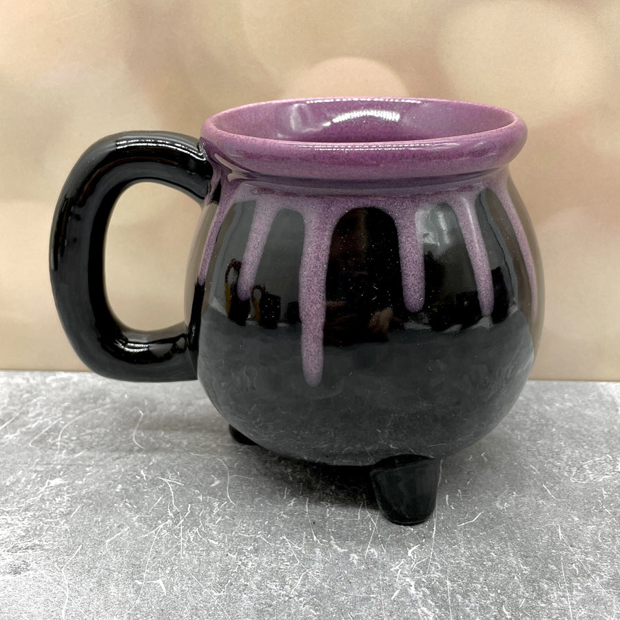 Cauldron Mug Purple Drips